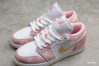 CW7104-601 DRIP (GS) JORDAN LOW AIR 1 PAINT  0805